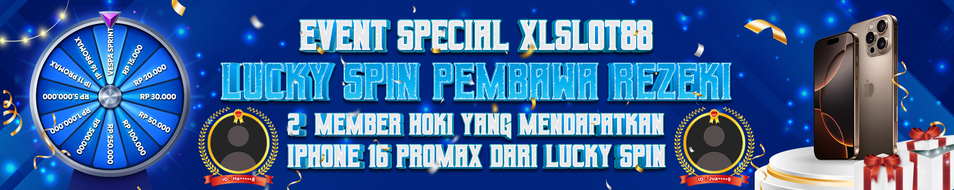 ID HOKI XLSLOT88 MENDAPATKAN IPHONE 16 PROMAX